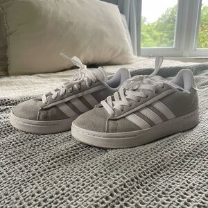 Grey Adidas Grand Court Alpha Sneakers
